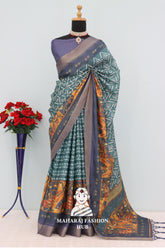 Golden Bloom - Regal Mysore Weaves