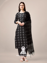 Maharaj Fashion Hub Women's Elegant Kurti Pant Dupatta Set