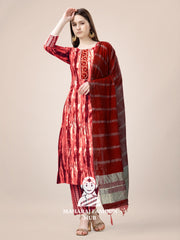 Maharaj Fashion Hub Women's Elegant Kurti Pant Dupatta Set