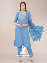 Maharaj Fashion Hub Women's Elegant Kurti Pant Dupatta Set