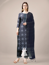 Maharaj Fashion Hub Women's Elegant Kurti Pant Dupatta Set