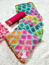 Elegant Bandhani Georgette Saree for Women & Girls β Traditional Ethnic Attire with Blouse Piece | Ideal for Weddings & Festive Celebrations