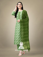 Maharaj Fashion Hub Women's Elegant Kurti Pant Dupatta Set