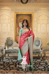 Premium Kanjivaram Silk Saree with Elegant Zari Weaving