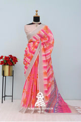 Soft as Bloom, Strong as Silver – Premium Linen Sarees
