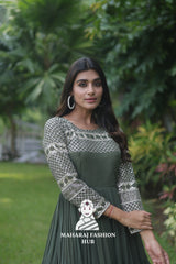 Faux Blooming Fabric Elegance Gown π