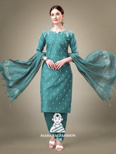 Maharaj Fashion Hub Women's Elegant Kurti Pant Dupatta Set