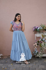 β¨ Flowy Georgette Magic in This Special Designer Gown