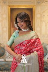 Premium Kanjivaram Silk Saree with Elegant Zari Weaving