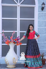 Grace in Every Step β Patola Printed Gown