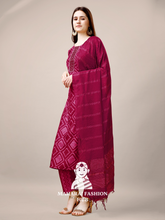 Maharaj Fashion Hub Women's Elegant Kurti Pant Dupatta Set