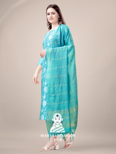 Maharaj Fashion Hub Women's Elegant Kurti Pant Dupatta Set