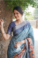 Golden Bloom - Regal Mysore Weaves