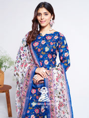 Maharaj Fashion Hub Women's Elegant Kurti Pant Dupatta Set