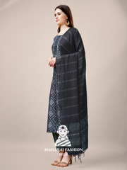 Maharaj Fashion Hub Women's Elegant Kurti Pant Dupatta Set