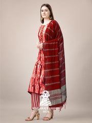 Maharaj Fashion Hub Women's Elegant Kurti Pant Dupatta Set