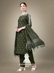 Maharaj Fashion Hub Women's Elegant Kurti Pant Dupatta Set