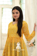 ✨ Royal Vibes in Every Fold – Fox Georgette Kurti