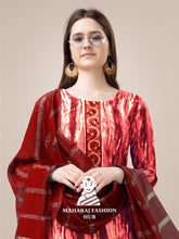 Maharaj Fashion Hub Women's Elegant Kurti Pant Dupatta Set