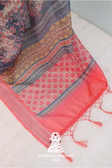 Silver Bloom – Premium Linen Saree Collection