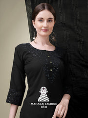 Maharaj Fashion Hub Women's Elegant Kurti Pant Dupatta Set