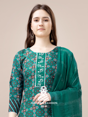 Maharaj Fashion Hub Women's Elegant Kurti Pant Dupatta Set