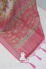 Royal Yet Rooted – Silver Bloom Linen Sarees