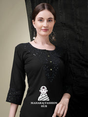 Maharaj Fashion Hub Women's Elegant Kurti Pant Dupatta Set