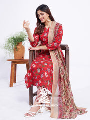 Maharaj Fashion Hub Women's Elegant Kurti Pant Dupatta Set