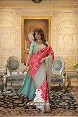 Premium Kanjivaram Silk Saree with Elegant Zari Weaving