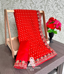Rajasthani Bandhani Chundri Saree for Festivals & Weddings