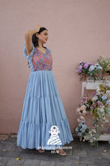 β¨ Flowy Georgette Magic in This Special Designer Gown