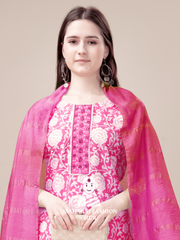 Maharaj Fashion Hub Women's Elegant Kurti Pant Dupatta Set