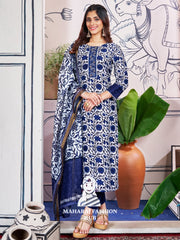 Maharaj Fashion Hub Women's Elegant Kurti Pant Dupatta Set