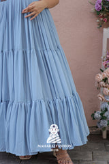 β¨ Flowy Georgette Magic in This Special Designer Gown