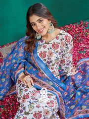 Maharaj Fashion Hub Women's Elegant Kurti Pant Dupatta Set