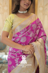 Pure Kanjivaram Silk Saree with Heritage Zari Craft