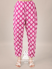 Maharaj Fashion Hub Women's Elegant Kurti Pant Dupatta Set