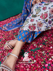 Maharaj Fashion Hub Women's Elegant Kurti Pant Dupatta Set