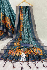 Golden Bloom - Regal Mysore Weaves