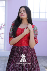 Grace in Every Step β Patola Printed Gown