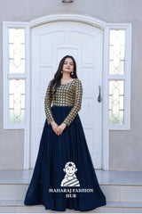 Dazzle Dream β Faux Blooming Gown with Golden Touch