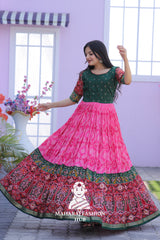 Grace in Every Step β Patola Printed Gown