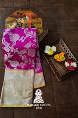 Pure Kanjivaram Silk Saree with Heritage Zari Craft