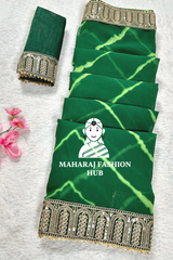 Summer Special Georgette Leheriya Gotapatti Saree