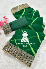 Summer Special Georgette Leheriya Gotapatti Saree