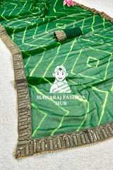 Summer Special Georgette Leheriya Gotapatti Saree