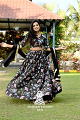 Designer Chinnon Prints with Elegant Sequins Work