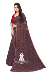 Summer Special Kota Doria Saree Brwon