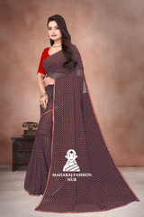 Summer Special Kota Doria Saree Brwon